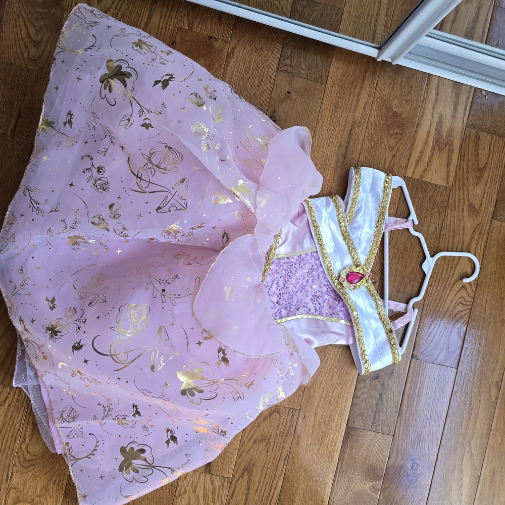 Disney Pink and Gold Aurora Costume for Kids